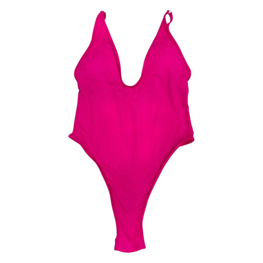 No Brand Womens 1 Piece Pink Bathing Suit Size Small